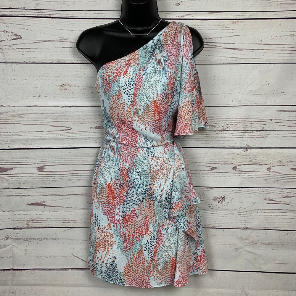 BCBG Maxazaria One Shoulder Mina Dress